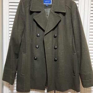 Apt. 9 Men's Dark Green Peacoat
